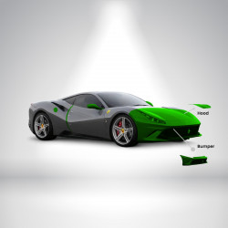RUSH Paint Protection Film - Half Hood (3 meter)